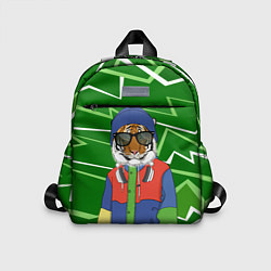 Детский рюкзак Крутой Тигр фурри на стиле, цвет: 3D-принт
