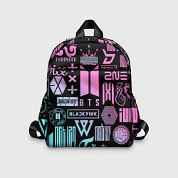 Детский рюкзак K-POP LOGOBOMBING КОРЕЙСКИЕ ГРУППЫ, цвет: 3D-принт