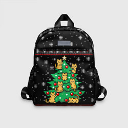 Детский рюкзак MEOWY CHRISTMAS 2022, цвет: 3D-принт
