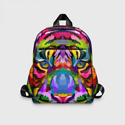 Детский рюкзак Морда тигра крупным планом, цвет: 3D-принт