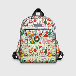 Детский рюкзак Самый новогодний принт, цвет: 3D-принт