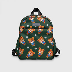 Детский рюкзак Тигрёнок и снежинка, цвет: 3D-принт
