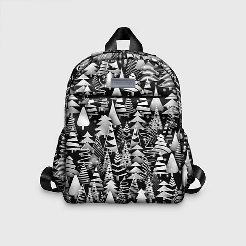 Детский рюкзак Лес абстрактных ёлок / 3D-принт – фото 1