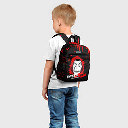 Детский рюкзак BELLA CIAO SOMOS LA RESISTENCIA БУМАЖЫЙ ДОМ, цвет: 3D-принт — фото 2