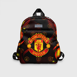 Детский рюкзак MANCHESTER UNITED FIRE STYLE SPORT ПЛАМЯ, цвет: 3D-принт