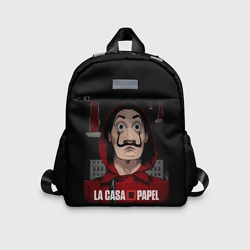 Детский рюкзак БУМАЖНЫЙ ДОМ СЕРИАЛ LA CASA DE PAPEL / 3D-принт – фото 1