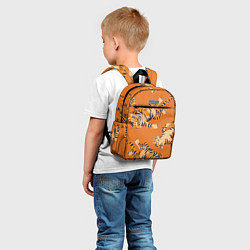 Детский рюкзак Тигр паттерн, цвет: 3D-принт — фото 2