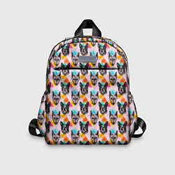 Детский рюкзак Собаки в красочном дизайне, цвет: 3D-принт