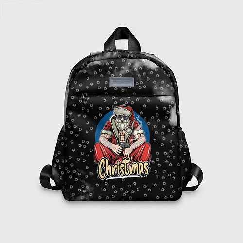 Детский рюкзак Merry Christmas Santa с пистолетом / 3D-принт – фото 1