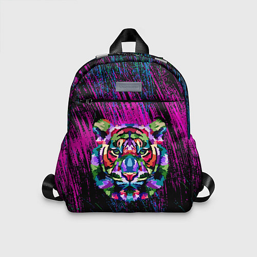 Детский рюкзак Тигр Красочный 2022 / 3D-принт – фото 1