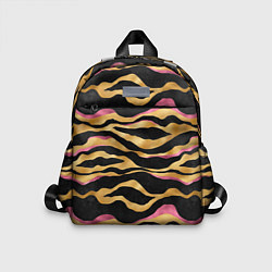 Детский рюкзак Тигровый окрас Gold Pink