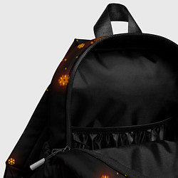 Детский рюкзак НОВОГОДНИЙ ОГНЕННЫЙ КРИПЕР CREEPER FIRE, цвет: 3D-принт — фото 2