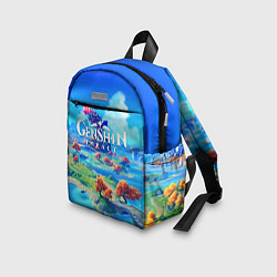 Детский рюкзак МИР ГЕНШИН ИМПАКТ WORLD GENSHIN IMPACT, цвет: 3D-принт — фото 2