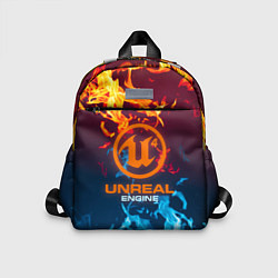 Детский рюкзак Unreal Огонь, цвет: 3D-принт