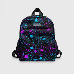 Детский рюкзак Брызги неоновые ярких красок, цвет: 3D-принт