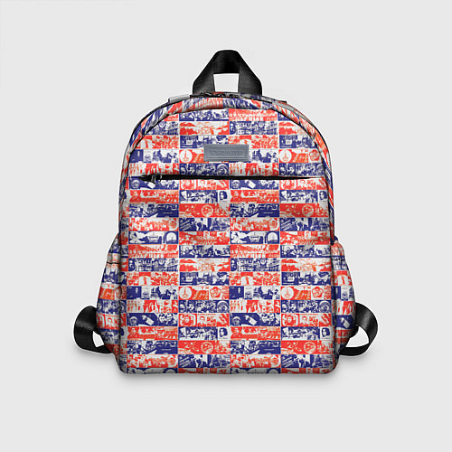 Детский рюкзак СССР хроника паттерн / 3D-принт – фото 1