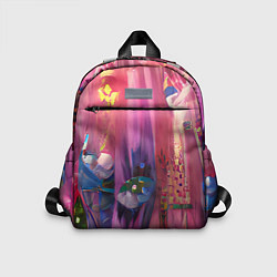 Детский рюкзак Ярко розовый, цвет: 3D-принт