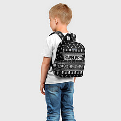 Детский рюкзак ЧЁРНЫЙ СВИТЕР RAINBOW SIX SIEGE НОВОГОДНИЙ 2022, цвет: 3D-принт — фото 2