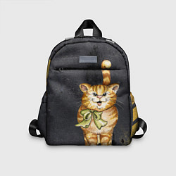 Детский рюкзак Полосатый кот на асфальте