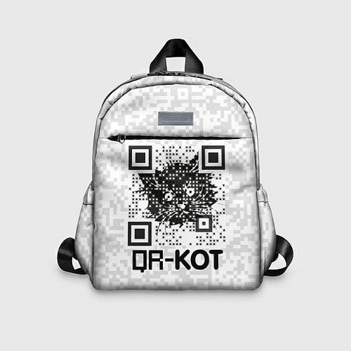 Детский рюкзак QR код котик / 3D-принт – фото 1