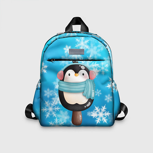 Детский рюкзак Пингвин - эскимо Новый год / 3D-принт – фото 1