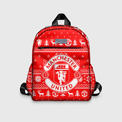 Детский рюкзак FC Manchester United: Новогодний узор
