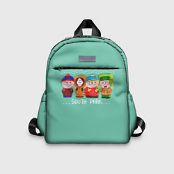 Детский рюкзак South Park - Южный парк Кенни, Кайл, Эрик и Стэн, цвет: 3D-принт