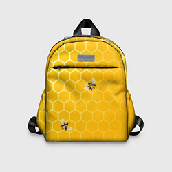 Детский рюкзак Любишь мед, люби и пчелок, цвет: 3D-принт