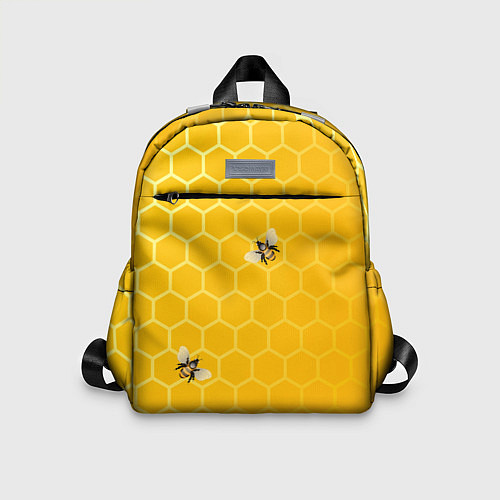 Детский рюкзак Любишь мед, люби и пчелок / 3D-принт – фото 1