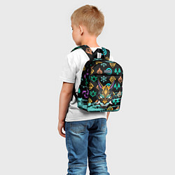Детский рюкзак Маска Сяо Геншин Импакт, цвет: 3D-принт — фото 2