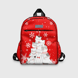 Детский рюкзак КОТОЁЛКА на новый год, цвет: 3D-принт