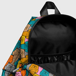 Детский рюкзак Сердитый Кот мем, цвет: 3D-принт — фото 2