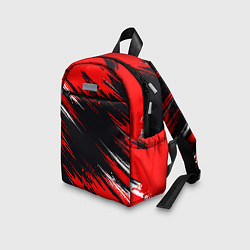 Детский рюкзак БЕЛО-КРАСНАЯ КРАСКА, цвет: 3D-принт — фото 2