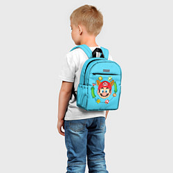 Детский рюкзак Марио с ушками, цвет: 3D-принт — фото 2