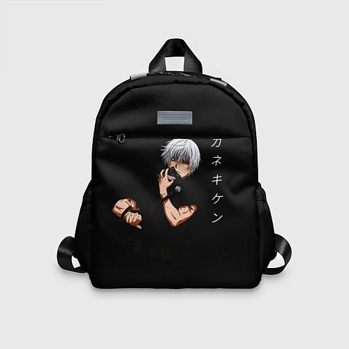 Детский рюкзак Токийский Гуль снимает маску Иероглифы / 3D-принт – фото 1