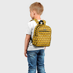 Детский рюкзак Золотые Биткоины Golden Bitcoins, цвет: 3D-принт — фото 2