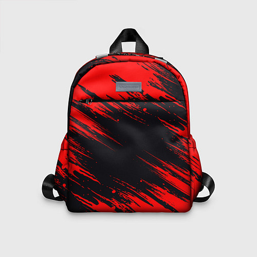 Детский рюкзак Красная краска брызги / 3D-принт – фото 1