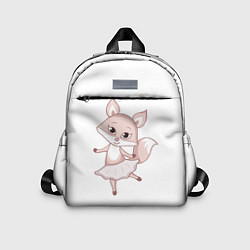 Детский рюкзак Розовая лиса, цвет: 3D-принт