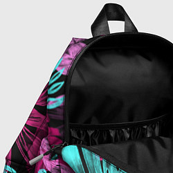 Детский рюкзак Папоротниковый неон, цвет: 3D-принт — фото 2