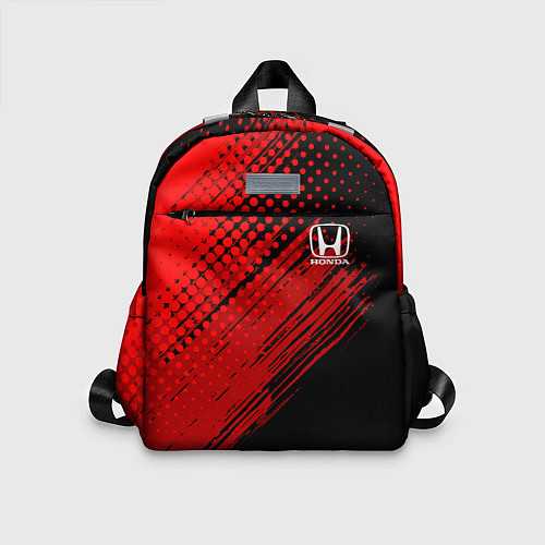 Детский рюкзак Honda - Red texture / 3D-принт – фото 1