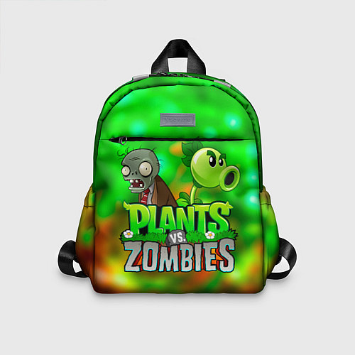 Детский рюкзак Plants vs Zombies горохострел и зомби / 3D-принт – фото 1