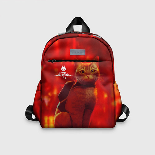 Детский рюкзак The Stray Кот-бродяга в огненных тонах / 3D-принт – фото 1