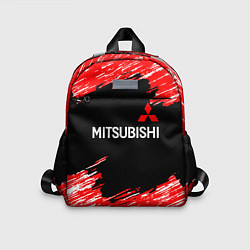 Детский рюкзак Mitsubishi размытые штрихи, цвет: 3D-принт