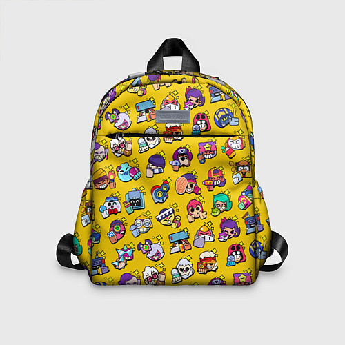 Детский рюкзак Особые редкие значки Бравл Пины желтый фон Brawl S / 3D-принт – фото 1
