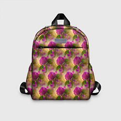 Детский рюкзак Фиолетовые цветочки 3d, цвет: 3D-принт