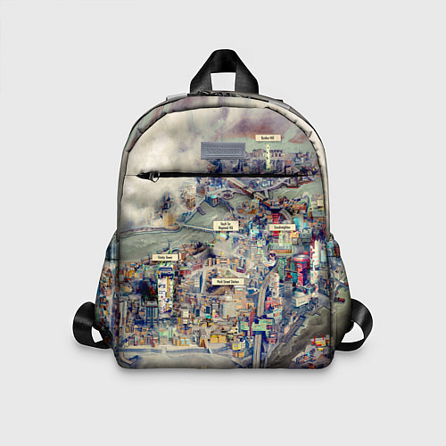 Детский рюкзак Fallout - city / 3D-принт – фото 1