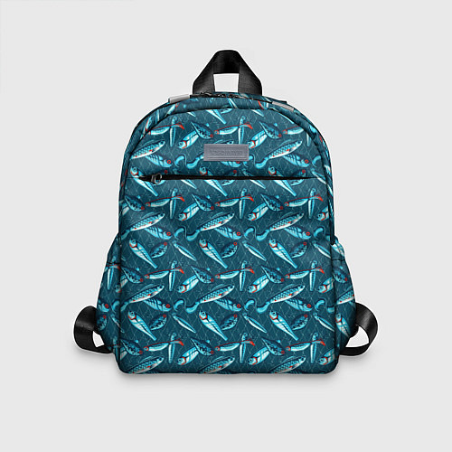 Детский рюкзак Воблеры рыбки / 3D-принт – фото 1