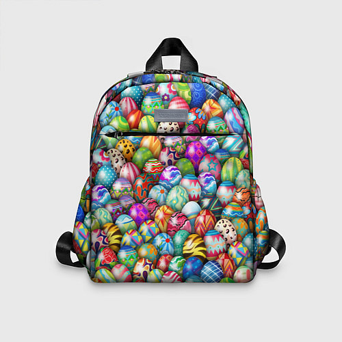 Детский рюкзак Пасхальные крашеные яйца / 3D-принт – фото 1