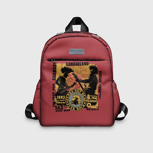 Детский рюкзак Punk Rock Панки Живы / 3D-принт – фото 1