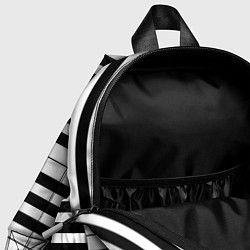 Детский рюкзак Черно-Белое Пианино Piano, цвет: 3D-принт — фото 2